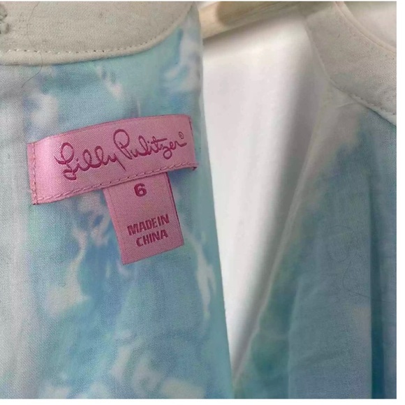 Lilly Pulitzer She's A Fox sleeveless embroidered eyelet dress Size 6. - Picture 4 of 7